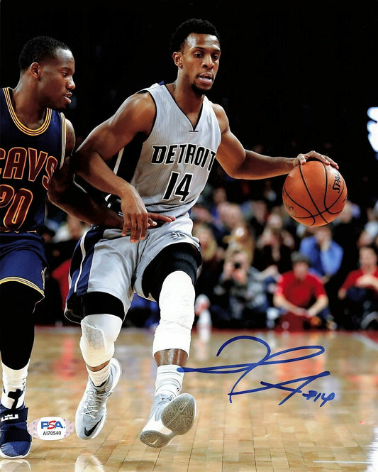 ISH SMITH signed 8x10 photo PSA/DNA Detroit Pistons Autographed