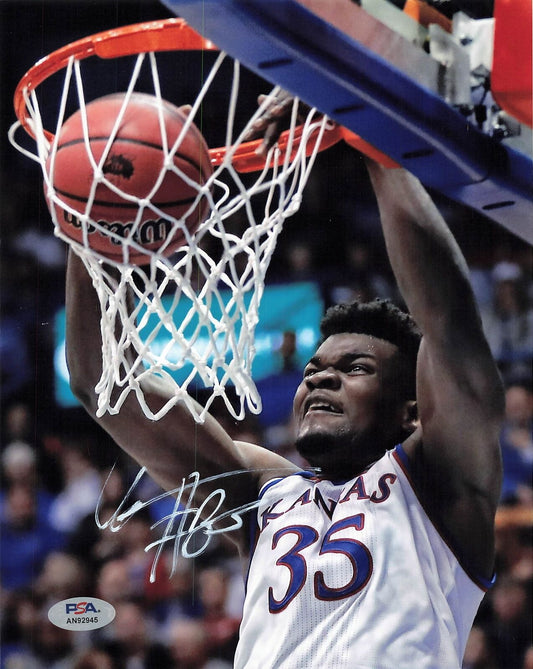 Ochai Agbaji signed 8x10 photo PSA/DNA Kansas Jayhawks Autographed