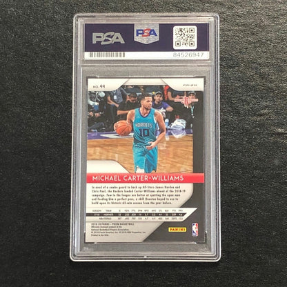 2018-19 Panini Prizm Red White Blue #44 Michael Carter-Williams Signed Card AUTO
