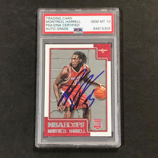 2015-16 NBA Hoops #278 Montrezl Harrell Signed Card AUTO 10 PSA Slabbed RC Rocke