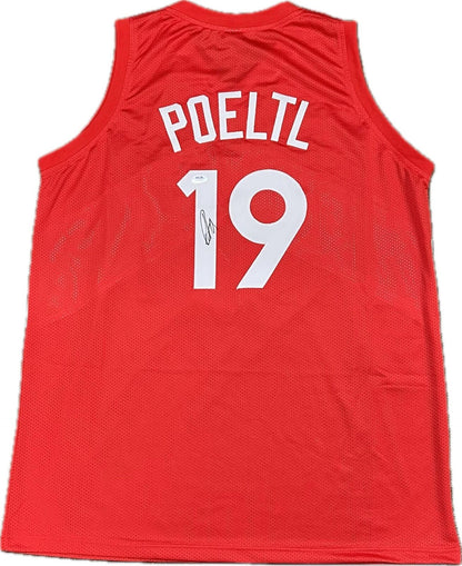 Jakob Poeltl signed jersey PSA/DNA Toronto Raptors Autographed