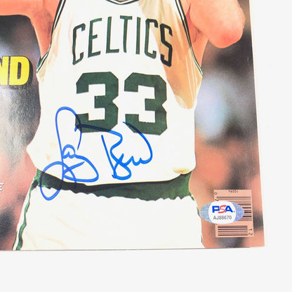 Larry Bird signed SI Magazine PSA/DNA Autographed Celtics No Label