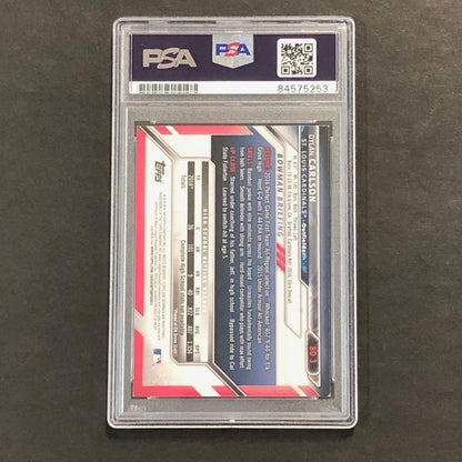 2017 1st Bowman #BD-3 Dylan Carlson Signed Card AUTO PSA Slabbed Cardinals