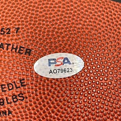 Michael Finley signed Spalding Basketball PSA/DNA Dallas Mavericks Autographed