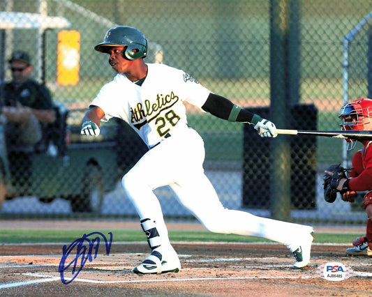 Lazaro Armenteros signed 8x10 photo PSA/DNA Oakland Athletics Autographed