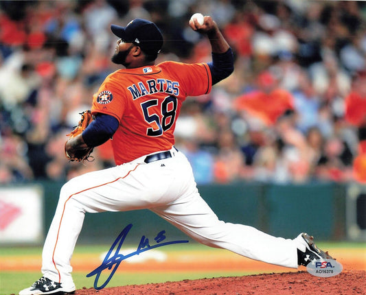 Francis Martes signed 8x10 photo PSA/DNA Houston Astros Autographed