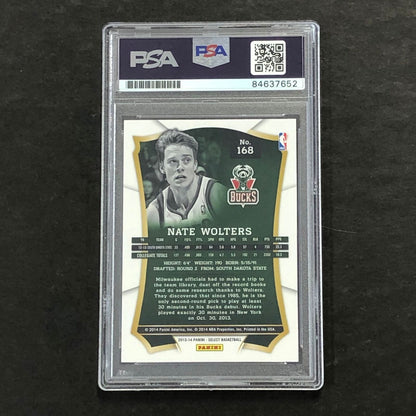 2013-14 Panini Select #168 Nate Wolters Signed Card AUTO PSA/DNA Slabbed RC Buck