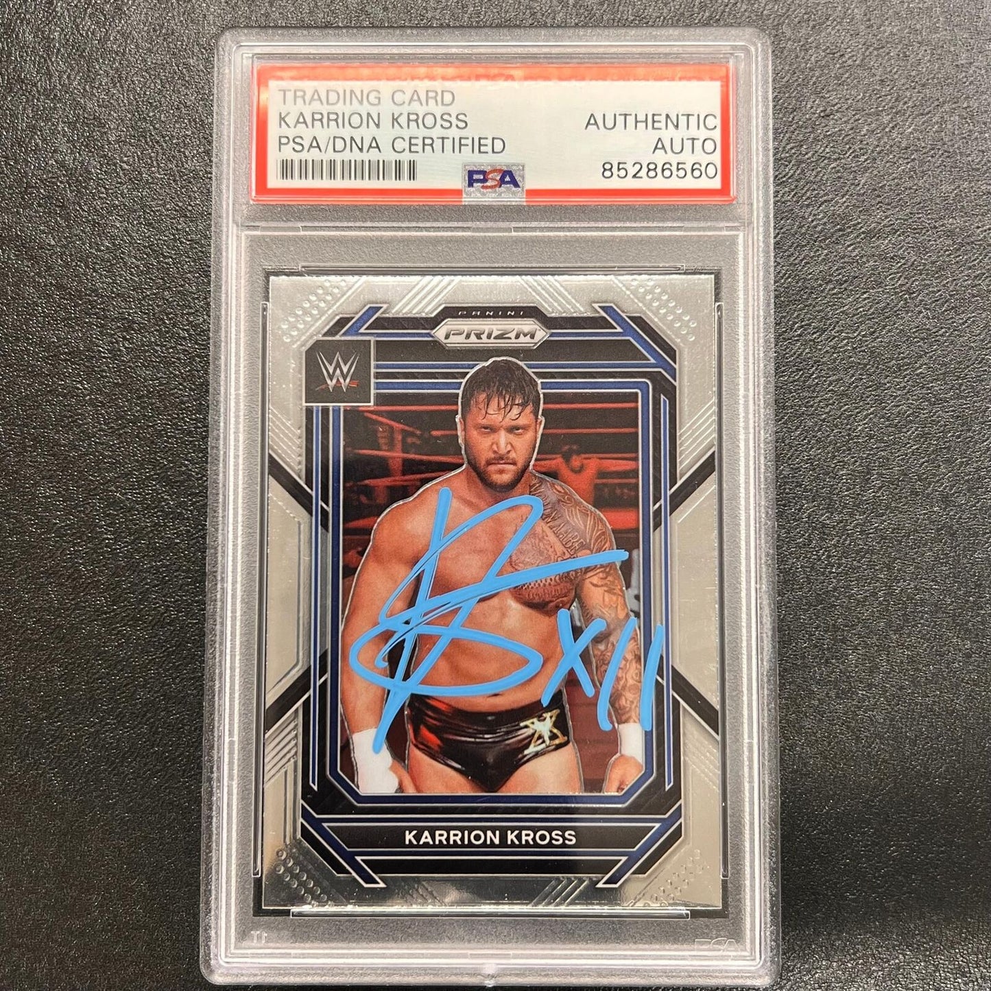 2023 Panini Prizm Smackdown #108 Karrion Kross Signed Card PSA/DNA Slabbed Auto