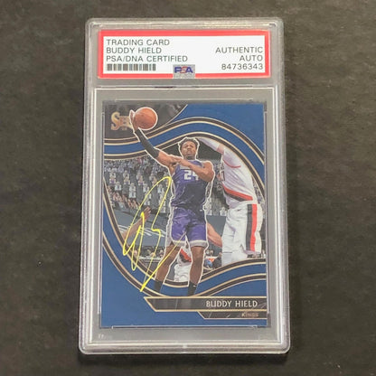 2020-21 Panini Select #247 Buddy Hield Signed Card AUTO PSA Slabbed Kings