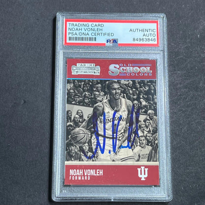 2013-14 Panini Contenders Draft Picks #39 Noah Vonleh Signed Card AUTO PSA Slabb
