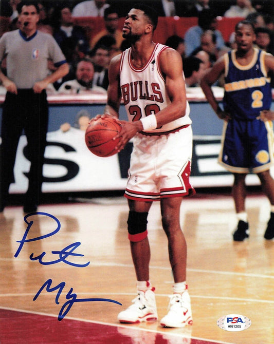 Pete Myers signed 8x10 photo PSA/DNA Chicago Bulls Autographed