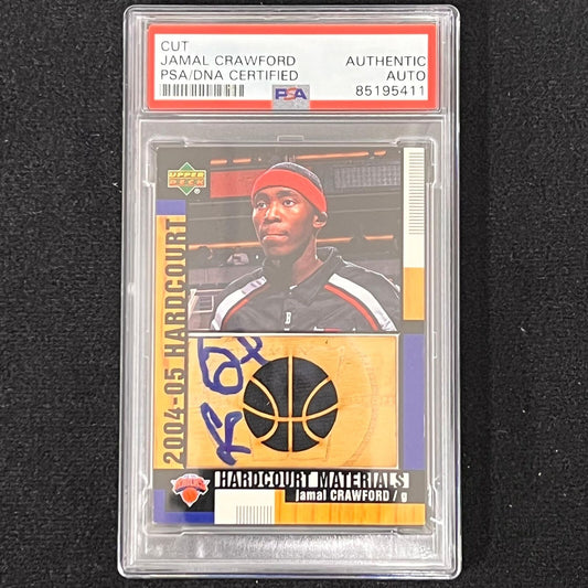 2004-05 Upper Deck #HCM-JC Jamal Crawford Signed Card AUTO PSA/DNA Slabbed Knick