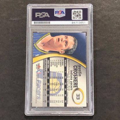 2000-01 Fleer #33 Austin Croshere Signed Card AUTO PSA Slabbed Pacers
