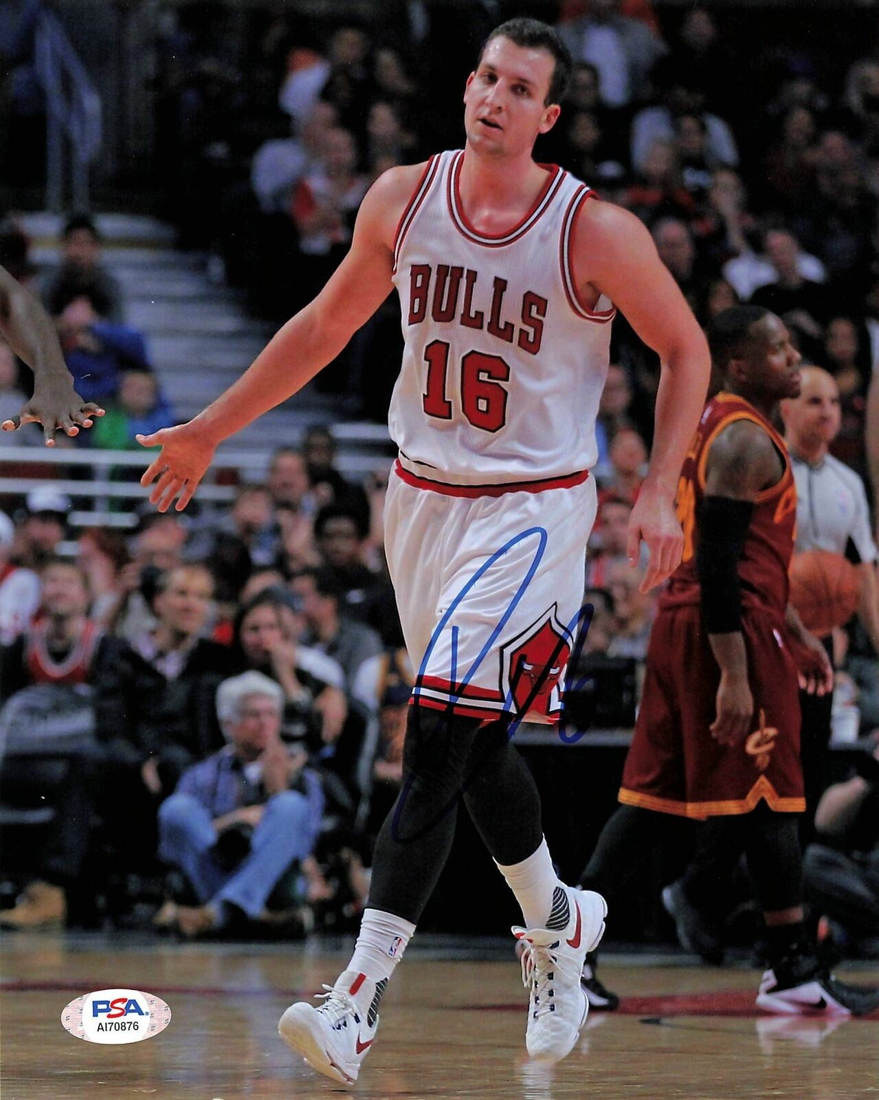 PAUL ZIPSER signed 8x10 photo PSA/DNA Chicago Bulls Autographed