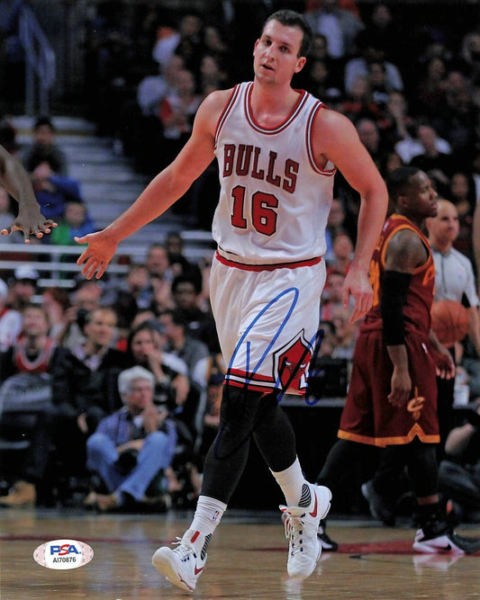 PAUL ZIPSER signed 8x10 photo PSA/DNA Chicago Bulls Autographed