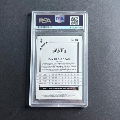 2019-20 NBA Hoops #172 Demar DeRozan Signed AUTO 10 PSA Slabbed Spurs