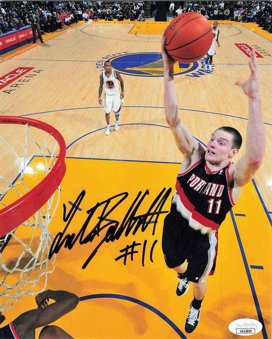 LUKE BABBITT signed 8x10 photo JSA Portland Trail Blazers Autographed