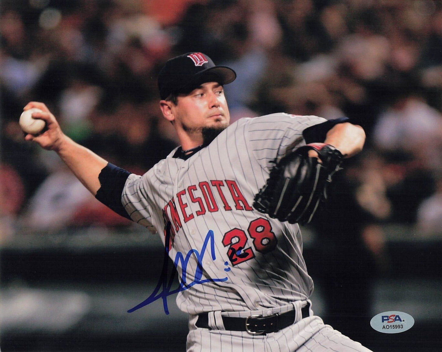 JESSE CRAIN Signed 8x10 Photo PSA/DNA Twins Autographed