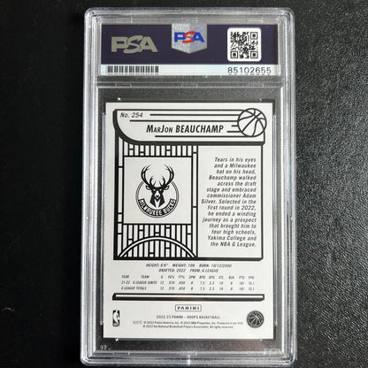2022-23 Panini Hoops #254 Marjon Beauchamp Signed Card AUTO PSA/DNA Slabbed Buck