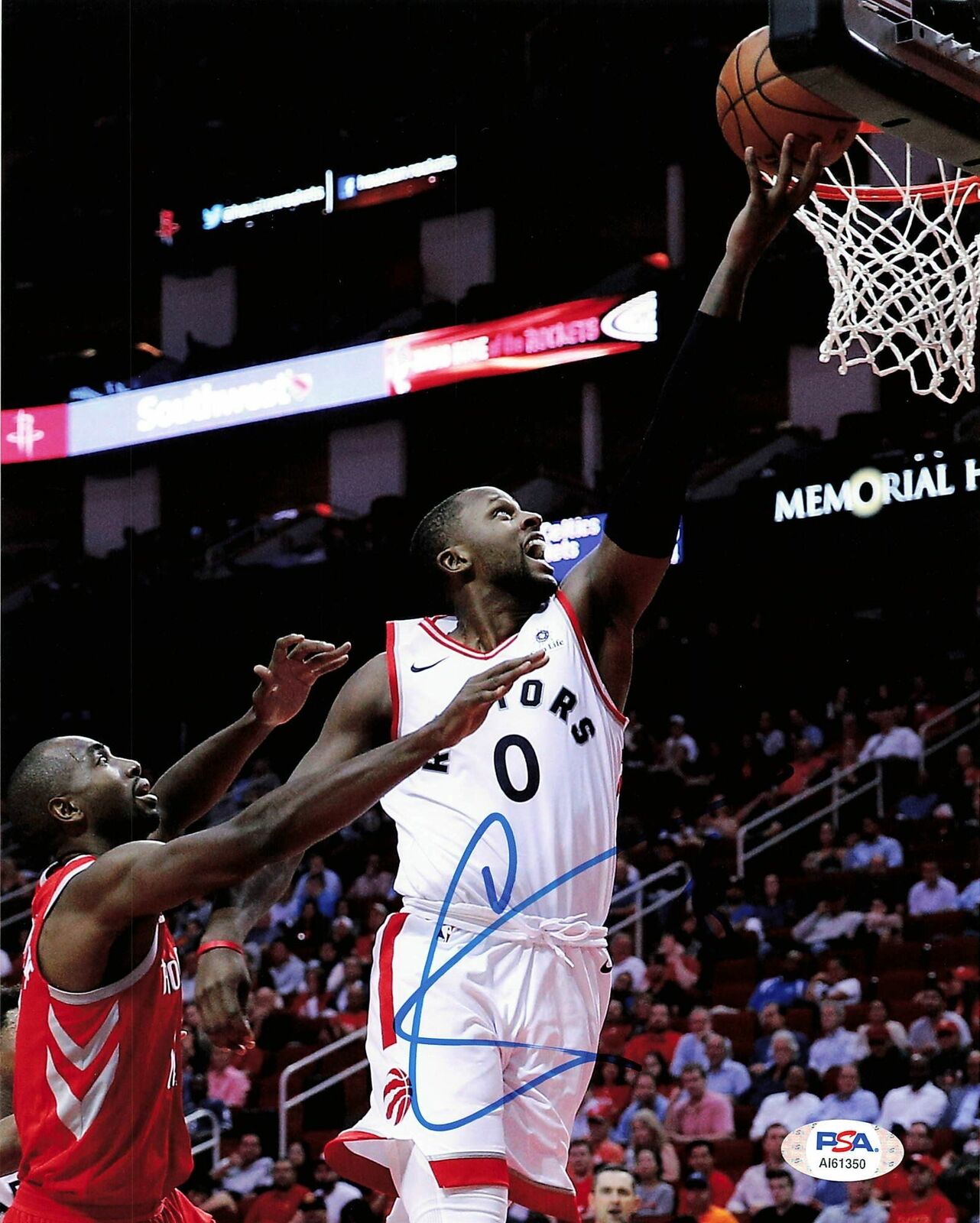 CJ MILES Signed 8x10 photo PSA/DNA Toronto Raptors Autographed