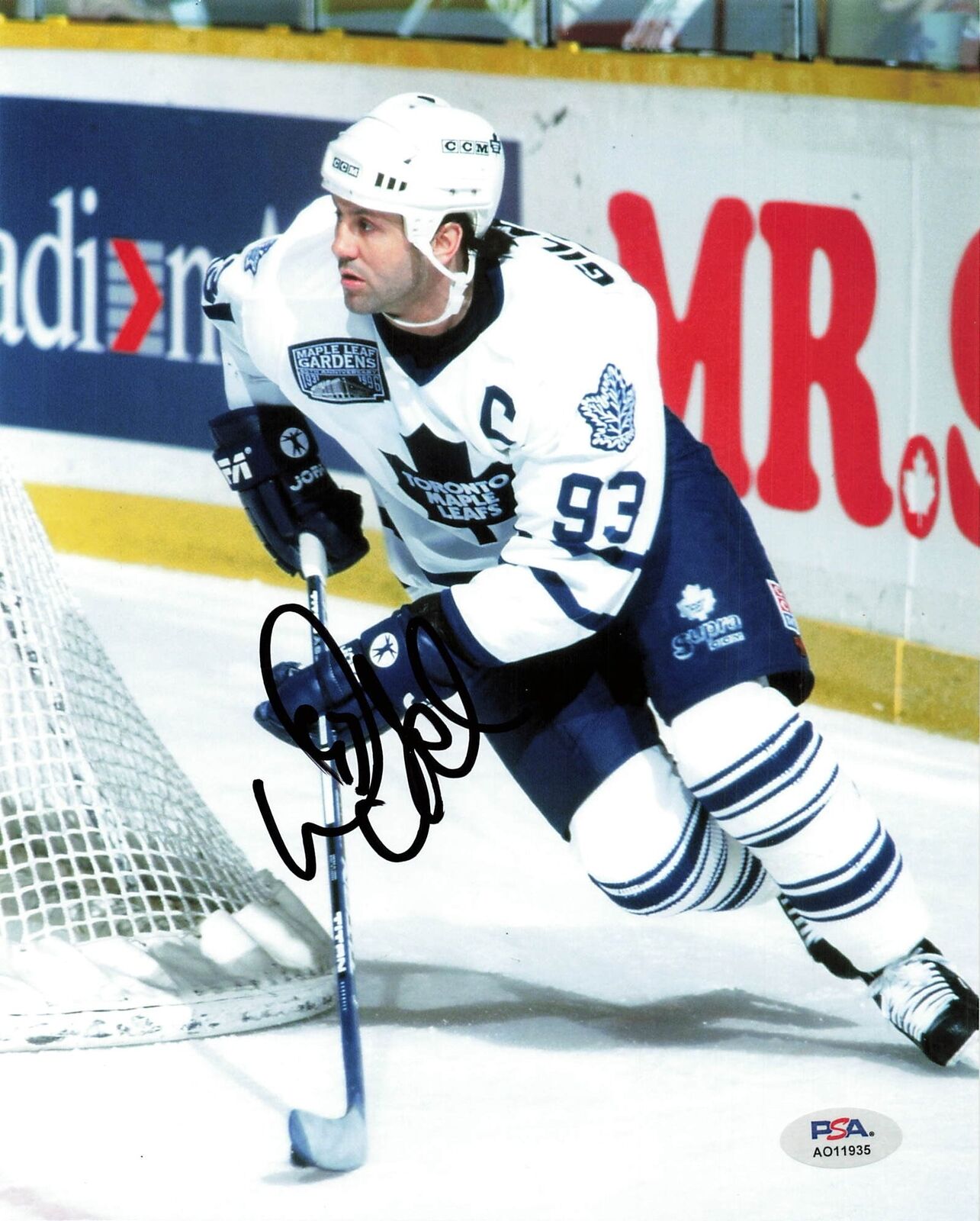 Doug Gilmour signed 8x10 photo PSA/DNA Toronto Maple Leafs Autographed