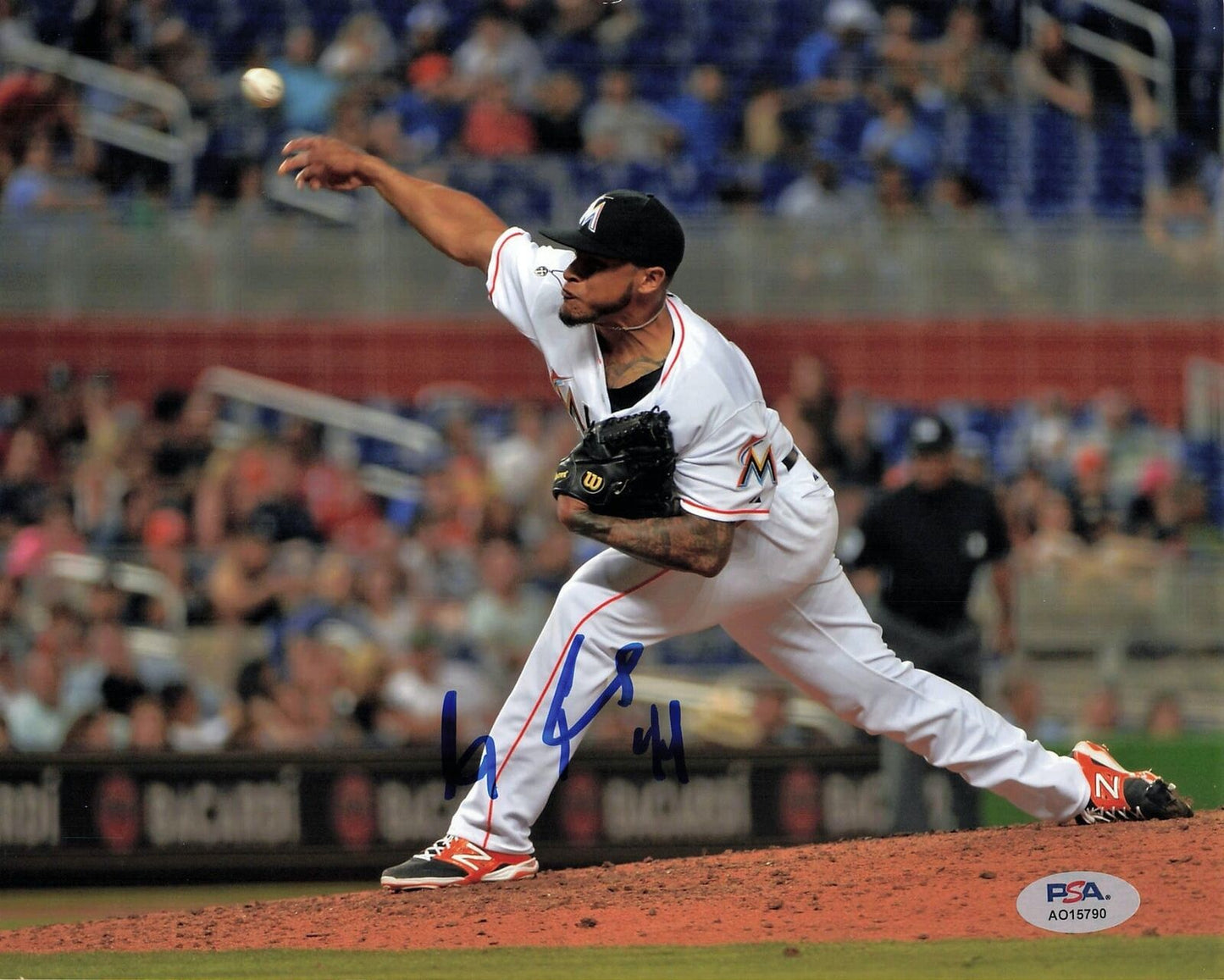 AJ RAMOS signed 8x10 photo PSA/DNA Florida Miami Marlins Autographed