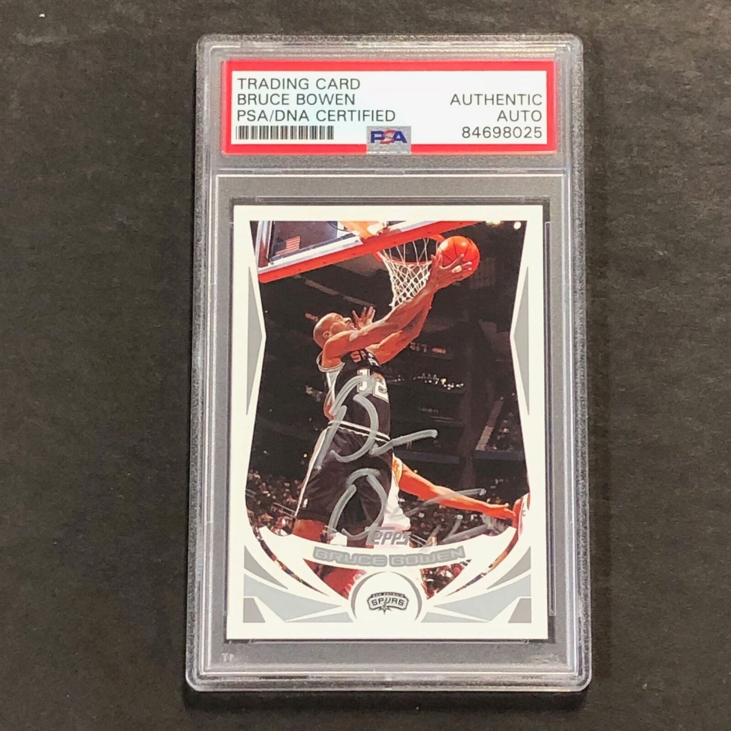 2004 Topps #95 Bruce Bowen Signed Card AUTO PSA Slabbed Spurs