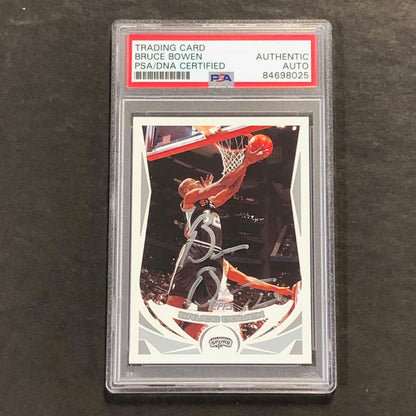 2004 Topps #95 Bruce Bowen Signed Card AUTO PSA Slabbed Spurs