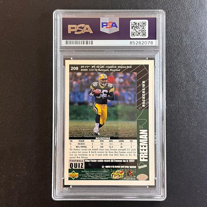 1996 Upper Deck Collector's Choice #208 Antonio Freeman Signed Card PSA AUTO Sla