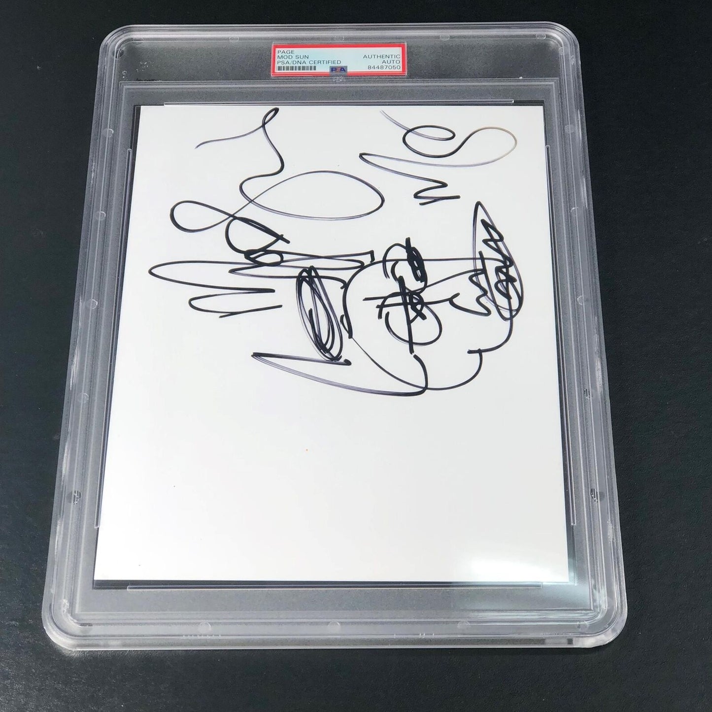 Mod Sun Signed Sketch PSA Encapsulated Autographed Rapper