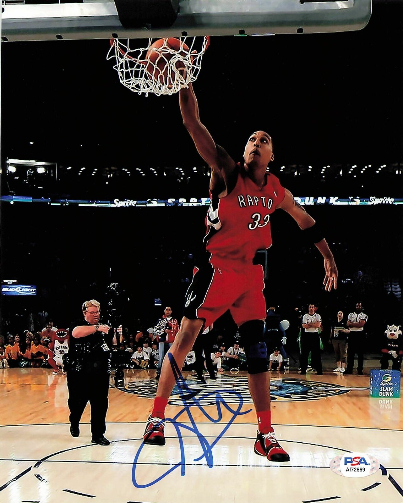 Jamario Moon signed 8x10 photo PSA/DNA Toronto Raptors Autographed