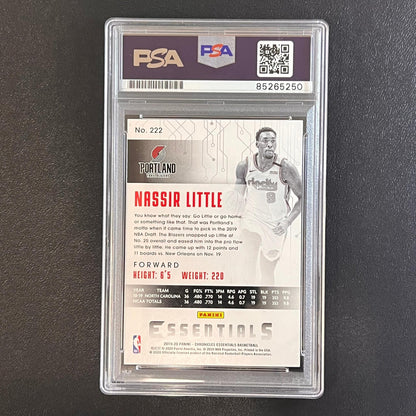 2019-20 Panini Chronicles Essentials #222 Nassir Little Signed AUTO PSA Slabbed