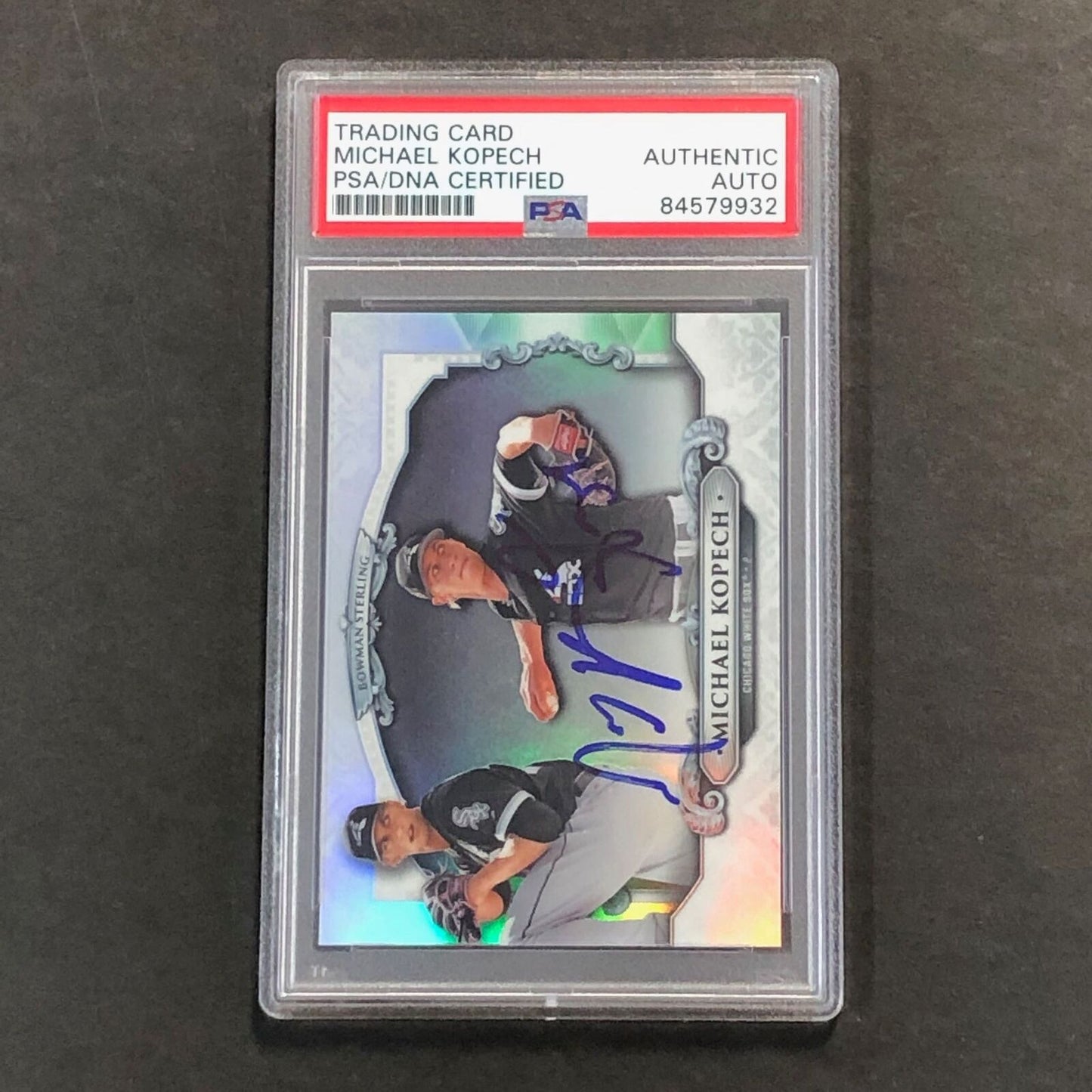 2018 Bowman Chrome Sterling #BS-MK Michael Kopech Signed Card PSA Slabbed Auto W