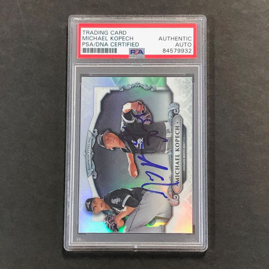 2018 Bowman Chrome Sterling #BS-MK Michael Kopech Signed Card PSA Slabbed Auto W