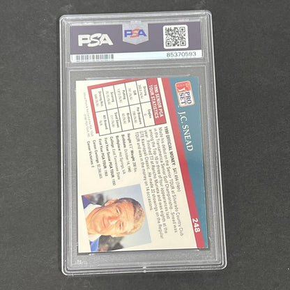 1991 Pro Set #248 J.C. Snead Signed Card PSA/DNA Slabbed AUTO