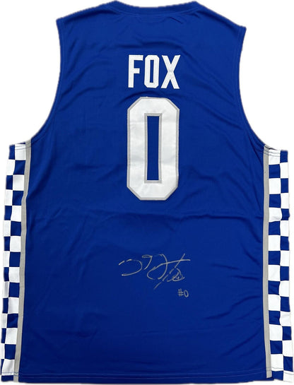 De'Aaron Fox signed jersey PSA Auto Kentucky Wildcats Autographed