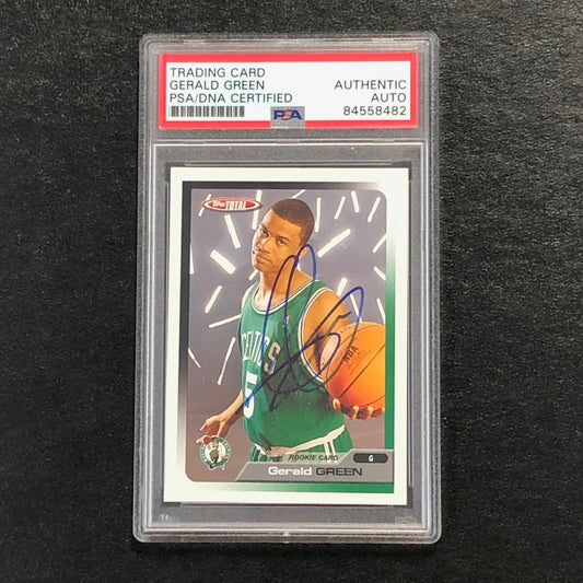 2005-06 Topps Total #273 Gerald Green Signed Card AUTO PSA Slabbed RC Celtics