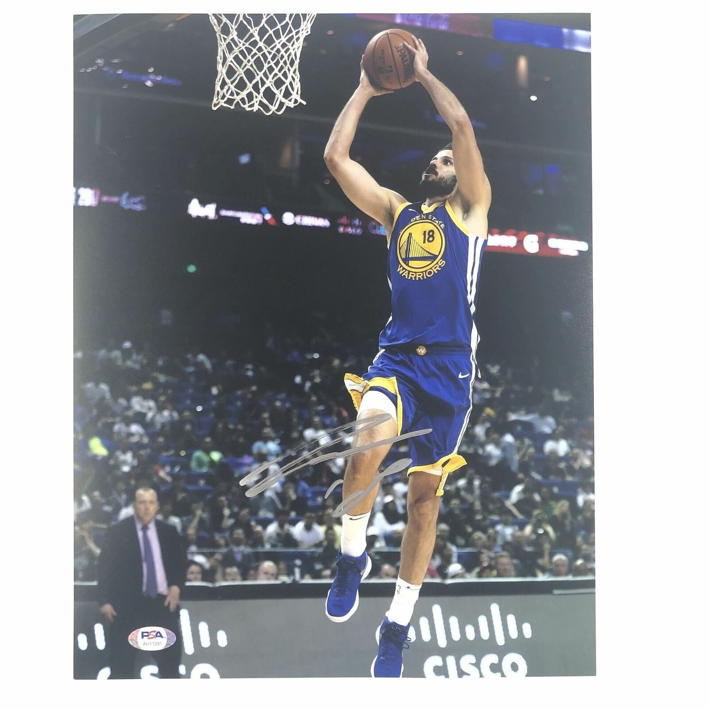 Omri Casspi signed 11x14 Photo PSA/DNA Golden State Warriors Autographed