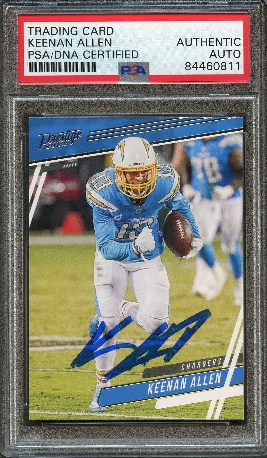2020 Panini Prestige Football #54 Keenan Allen Signed Card AUTO PSA Slabbed Char