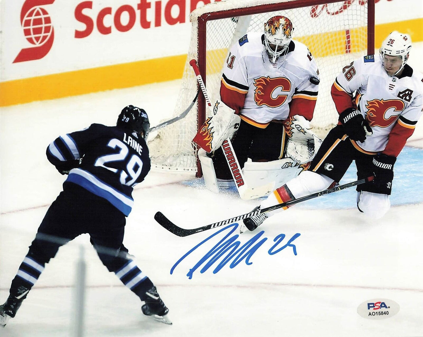 Patrick Laine signed 8x10 photo PSA Winnipeg Jets Autographed