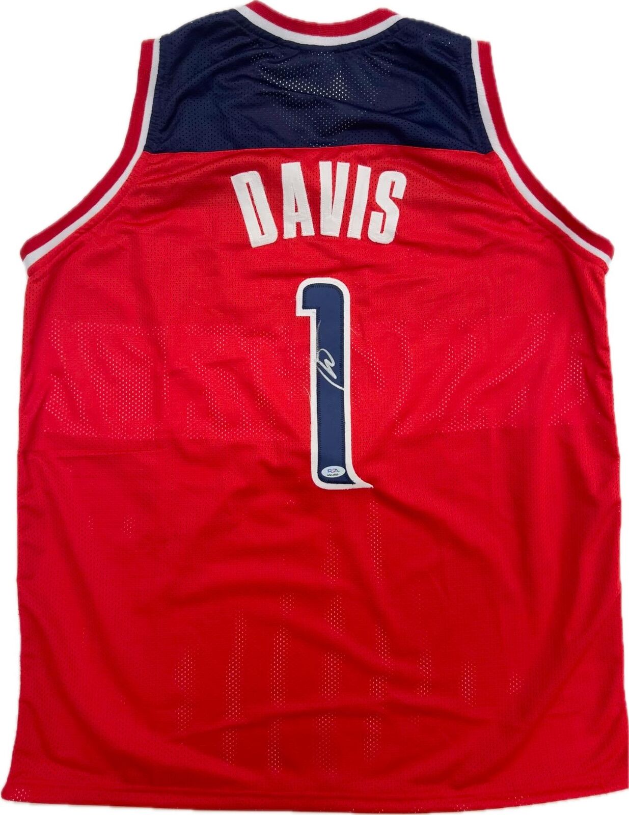 Johnny Davis signed jersey PSA/DNA Washington Wizards Autographed