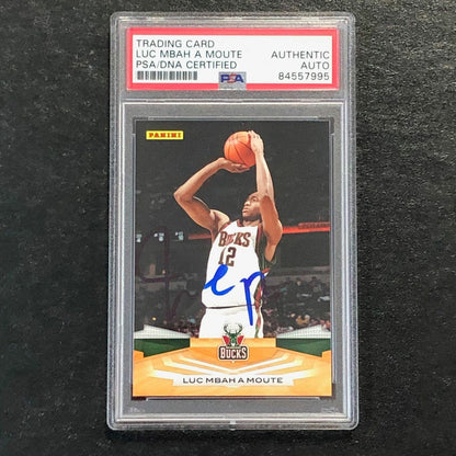2009-10 Panini Basketball #100 Luc Mbah a Moute Signed Card AUTO PSA Slabbed Buc