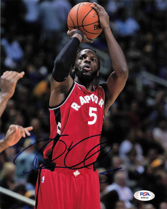 DeMarre Carroll signed 8x10 photo PSA/DNA Toronto Raptors Spurs Autographed