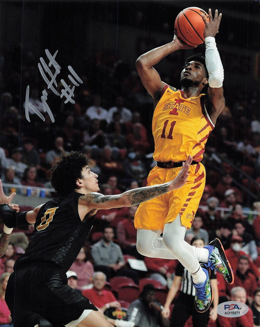 Tyrese Hunter signed 8x10 photo PSA/DNA Iowa State Cyclones Autographed