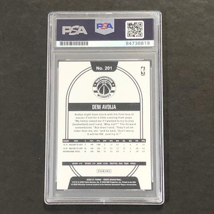 2020-21 NBA Hoops #201 Deni Avdija Signed AUTO PSA Slabbed RC Wizards