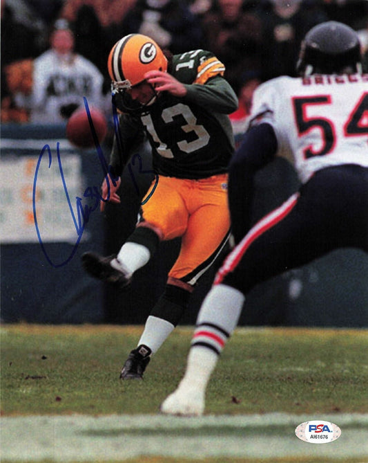 Chris Jacke Signed 8x10 photo PSA/DNA Green Bay Packers Autographed