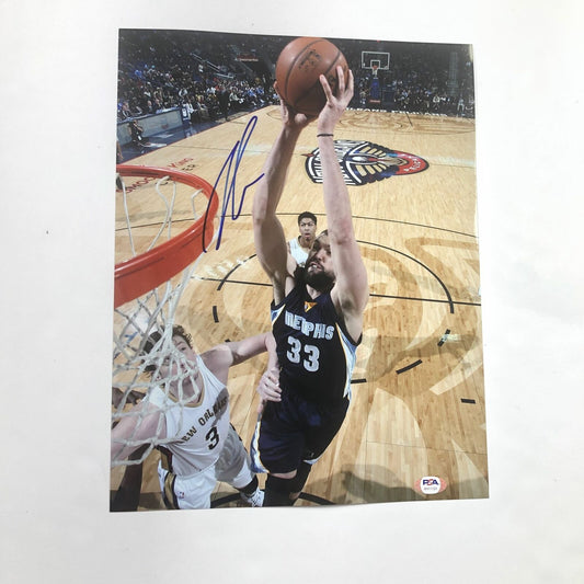 Marc Gasol Signed 11x14 Photo PSA/DNA Memphis Grizzlies Autographed Raptors