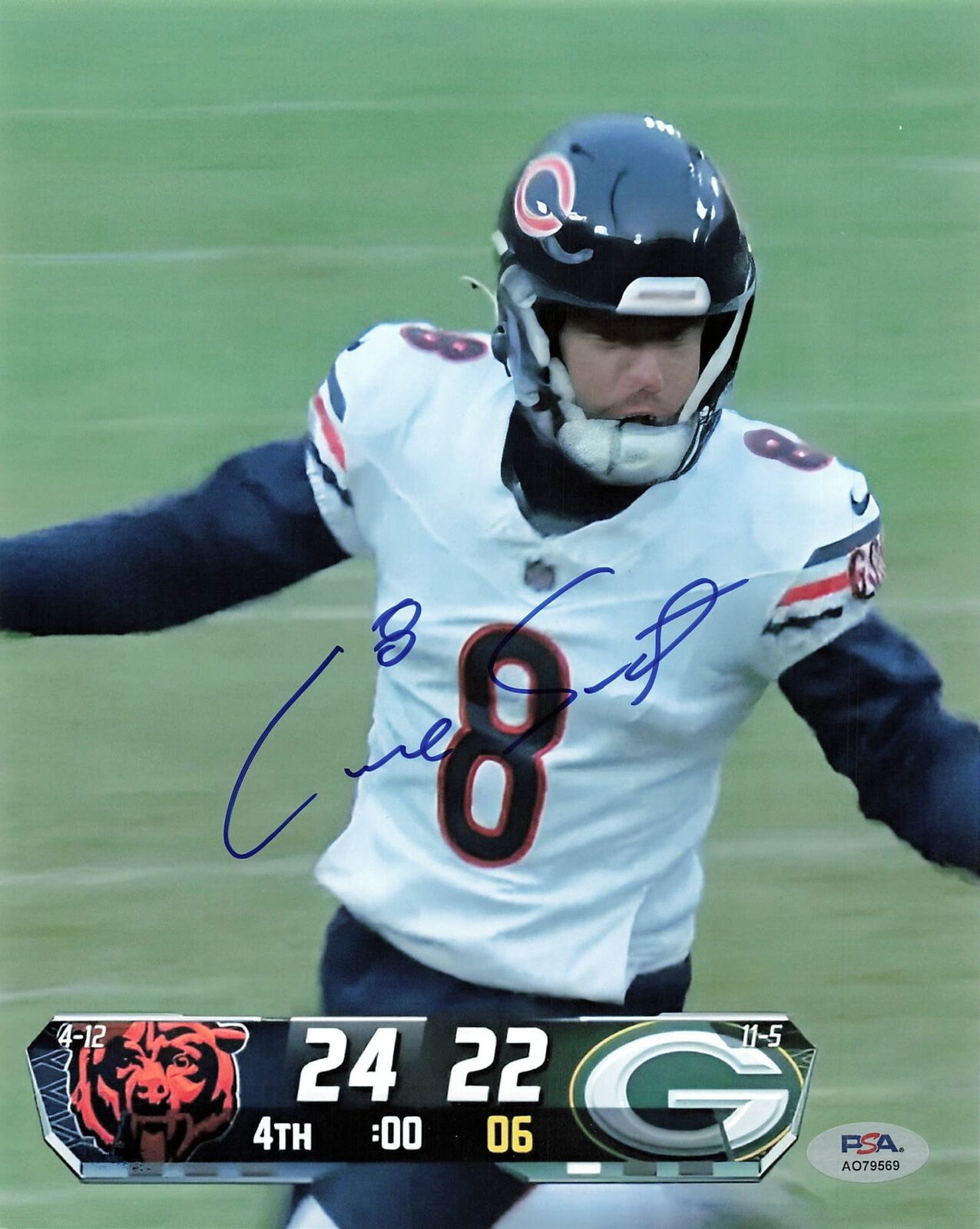 Cairo Santos Signed 8x10 photo PSA/DNA Chicago Bears Autographed