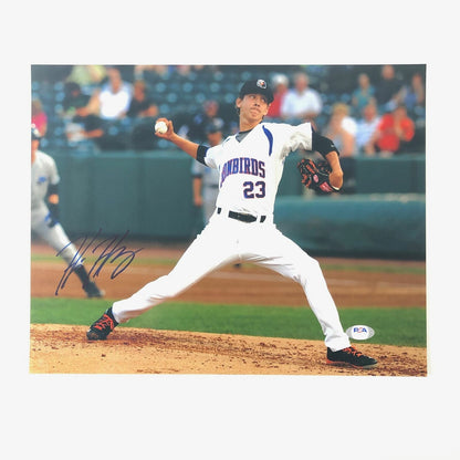 Hunter Harvey signed 11x14 Photo PSA/DNA Ironbirds autographed Orioles