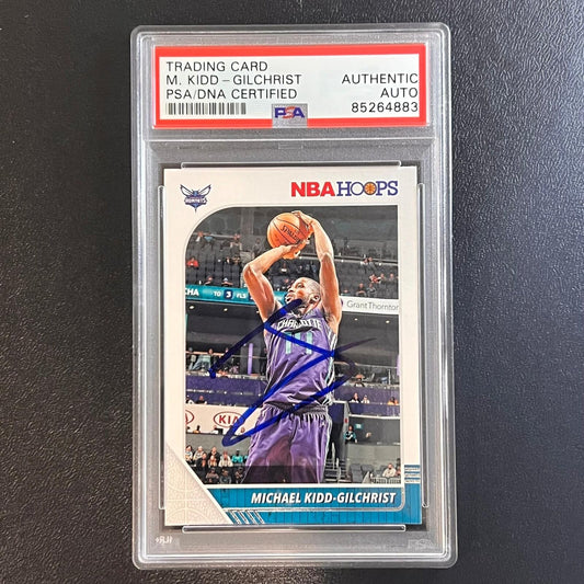 2019-20 Panini Hoops #21 Michael Kidd-Gilchrist Signed Card AUTO PSA Slabbed Hor